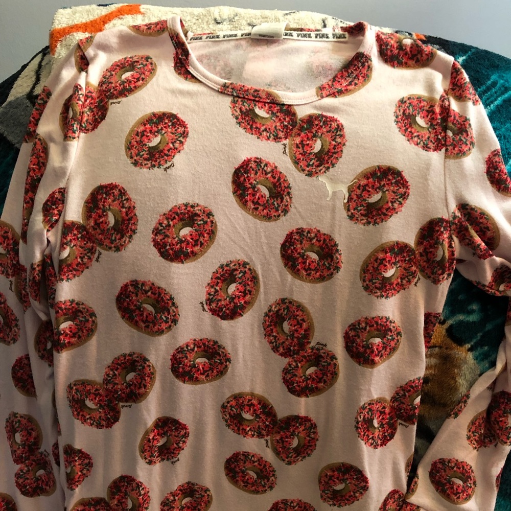 Nwot Victoria Secret pink doughnut shirt